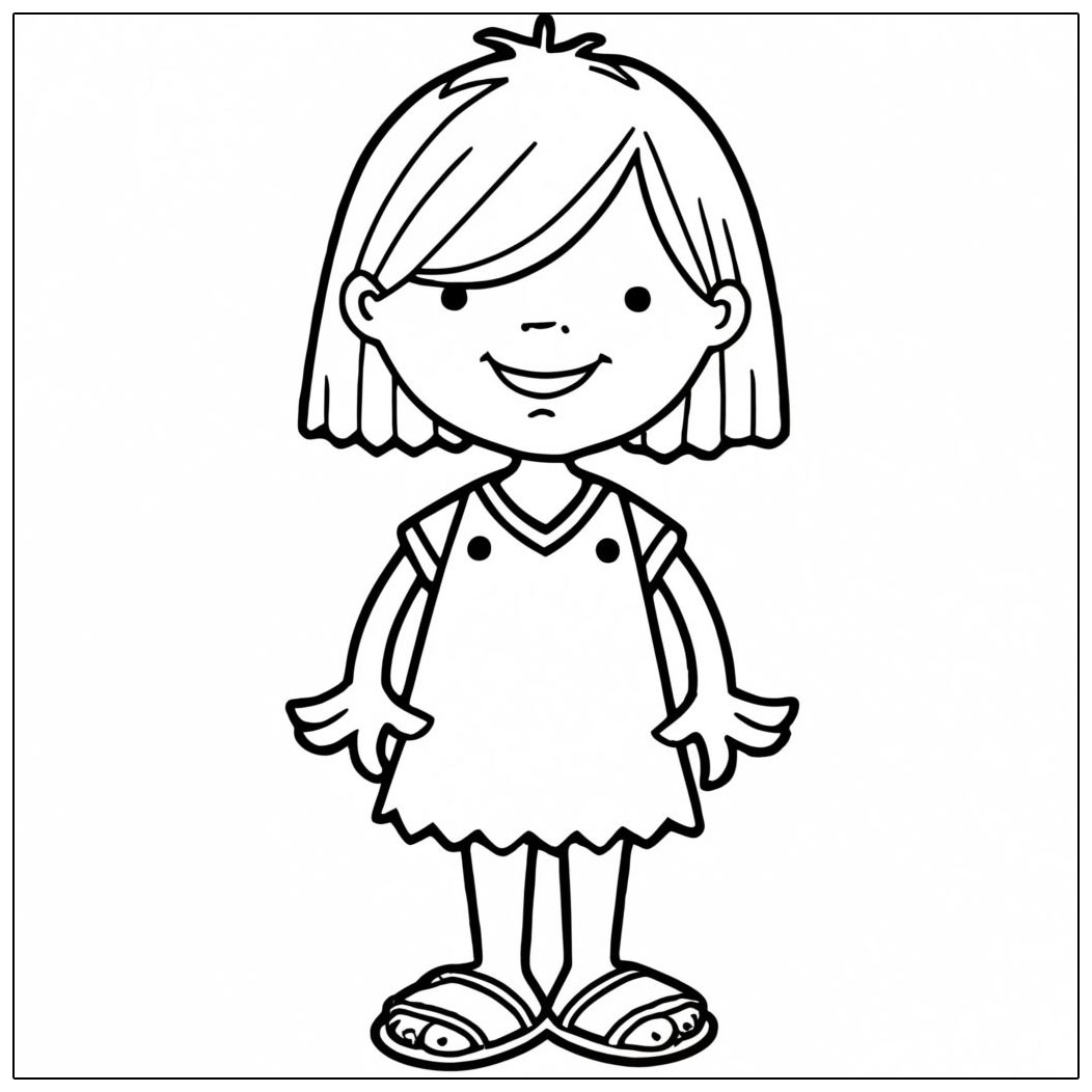 Free PDF Little Miss Sunshine Coloring Pages - Global Coloring Pages