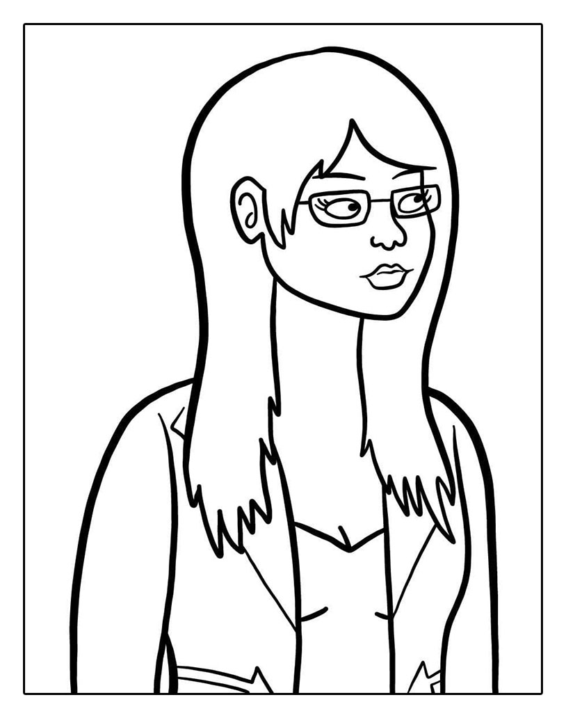 Free Download PDF BoJack Horseman Coloring Pages - Global Coloring Pages